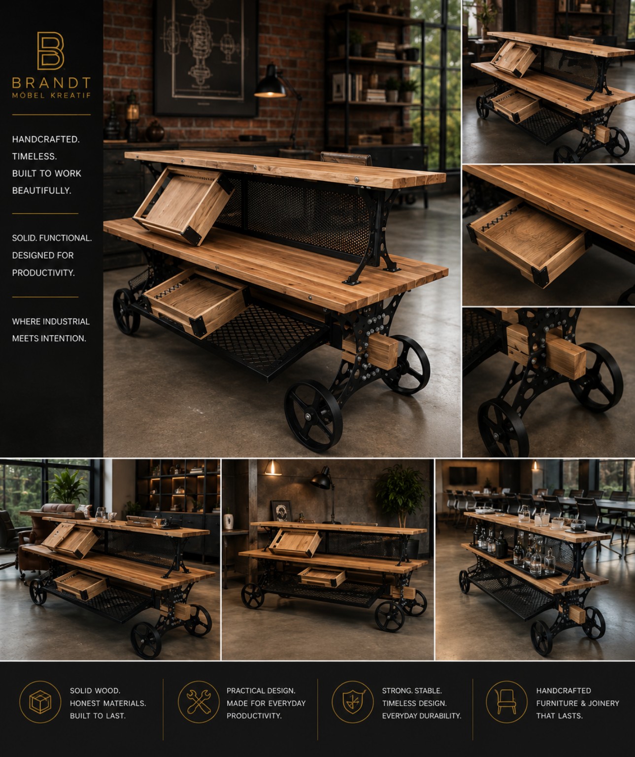 Mobile Bar Cart
